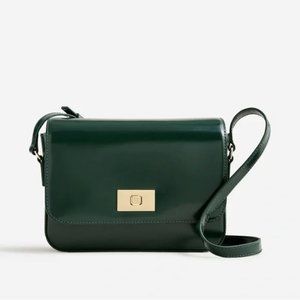 J Crew Edie bag in deep green
